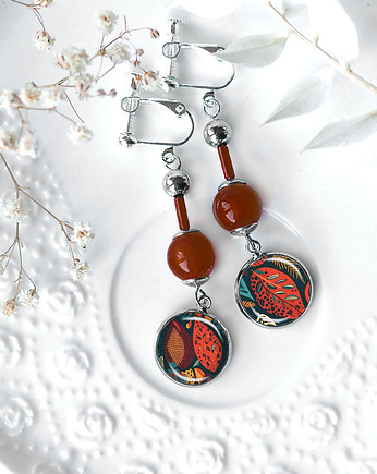 JESIENNA RAPSODIA - długie artystyczne ręcznie robione i wygodne z regulacją, Chodelska Art Studio