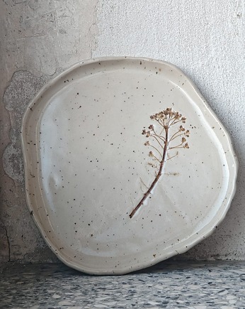 Talerzyk płaski, nierówny, EKO, MOM S HANDMADE