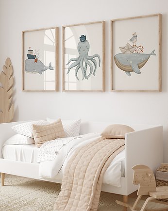 Zestaw 3 plakaty Ocean dreams nr.4, OSOBY - Prezent dla 10 latki