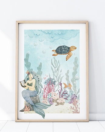 Plakat Bajkowa Kraina Syrena i Żółw P449, Yoko Design