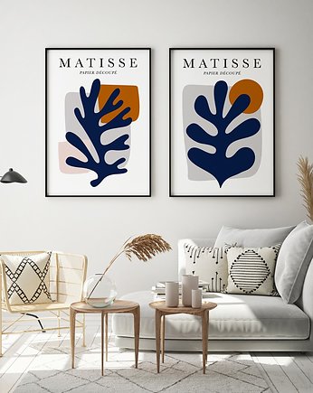 Zestaw plakatów - Henri Matisse liście, OSOBY - Prezent dla 3 latka