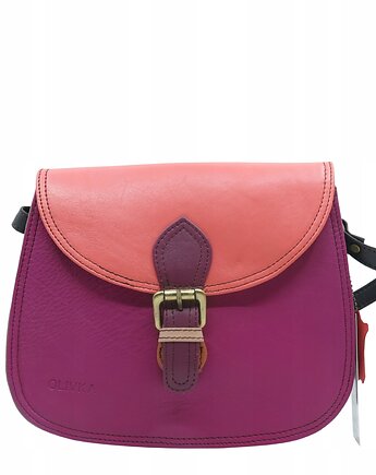 Torebka listonoszka damska skóra naturalna ze skrawków oryginalna OLIVKA, Olivka Warsaw