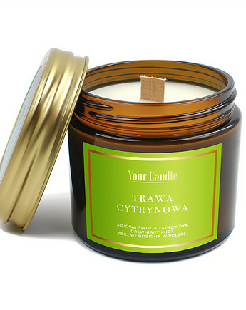 Świeca zapachowa sojowa Trawa Cytrynowa 120ml- Your Candle, Your Candle