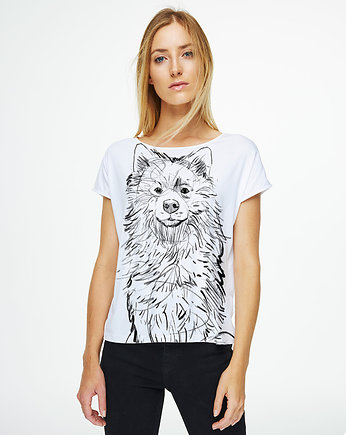Samoyed Dog Women's T-shirt white, SELVA
