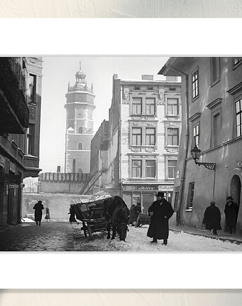 Fotografia z passe-partout; Ulica Skałeczna, Kraków, Galeria LueLue