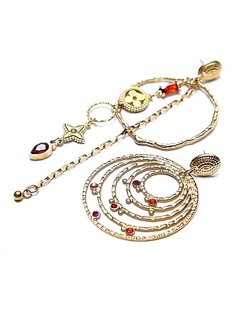 Kolczyki pozłacane Alloys Collection  /Odd/ -  Circle vol. 12, KiKa pracownia