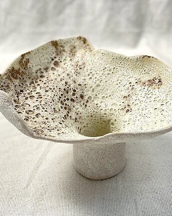 Wulkaniczny  Kwiat -rzeźbiarska misa ceramiczna z efektem lawy, Vanya.arte