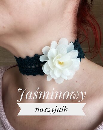 Jaśminowy koronkowy choker zielony, Księżycowa ćma