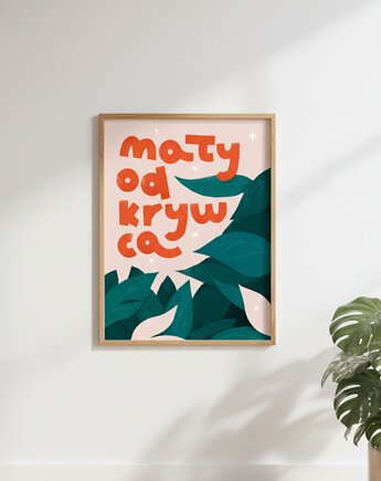 Plakat do pokoju dziecka Mały odkrywca, Cudowianki