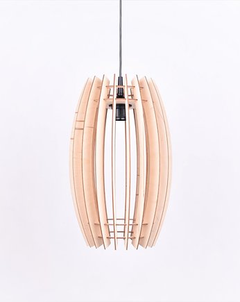 Lampa LOFT drewniana skandynawska LED wisząca, smxdsgn