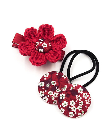 Komplet do włosów gumki i spinka Alma, Momilio