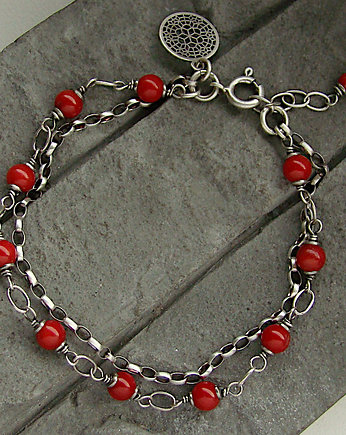 Koral -  bransoletka, RayOfArt