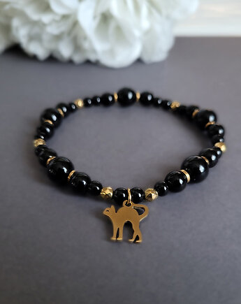 Odwaga i pozytywne myślenie- bransoletka z kotem, Seylla pracownia