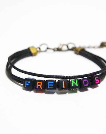 Bransoletka - Freinds - Friends z literówką, sznurki, yenoo