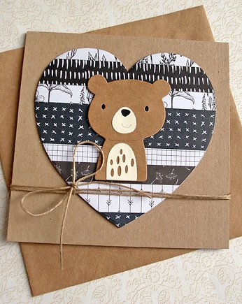 MIŚ Wincent :: kartka na urodziny, roczek, kaktusia