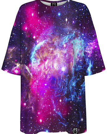 DR.CROW T-shirt Damski Oversize Galaktyka, DrCrow