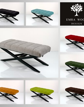 Ławka Tapicerowana Industrialna Kolory Rozmiary LGM-530, EMRA WOOD DESIGN