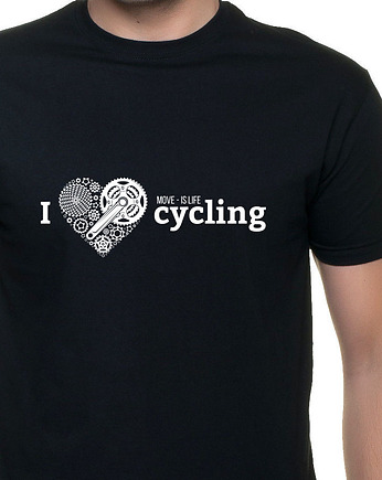 Koszulka T-SHIRT.  I love cycling, studioixi