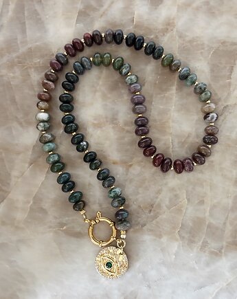 Naszyjnik Agat Indyjski Oko Proroka, Chmolowska Jewellery