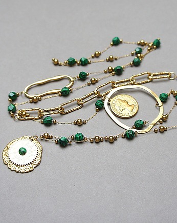 Sautoir /Malachity/ 07.01.26 - długi  naszyjnik, KiKa pracownia