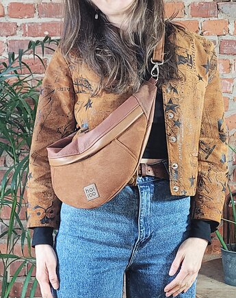 Nerka "Haru"ruda brąz eko skóra vegan, hairoo