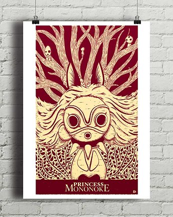 Plakat Princess Mononoke - Ghibli, minimalmill