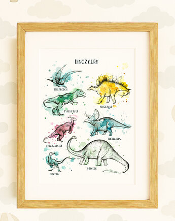 Dinozaury, A4, JUST ILUST Justyna Małczak