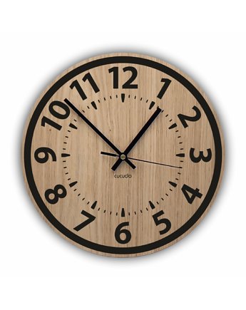 Drewniany zegar ścienny Z1 30 cm, Cucudo Home