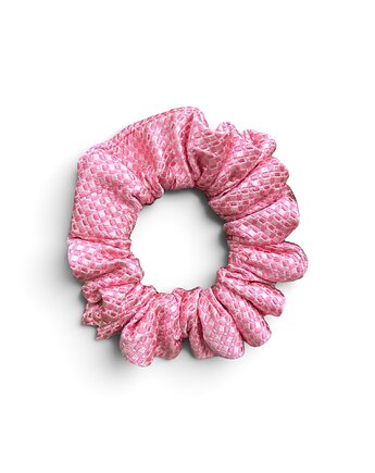 Jedwabna gumka scrunchie z upcyclingu, Lush from trash