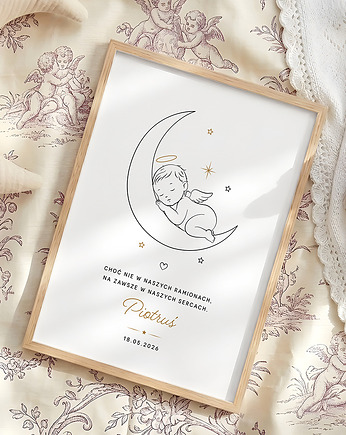 Plakat personalizowany Angel Baby - 001, Paperblue Studio