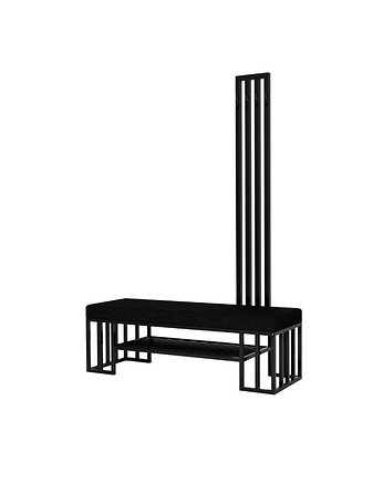 Ławka z Wieszakiem Hol Wiatrołap Biuro Przedpokoju  Kolory Rozmiary LMW-17, EMRA WOOD DESIGN