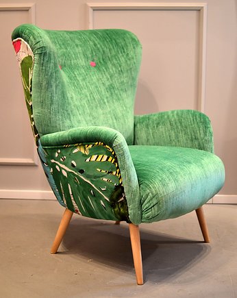 Fotel Uszak Scandi Palma w tropikach, Juicy Colors