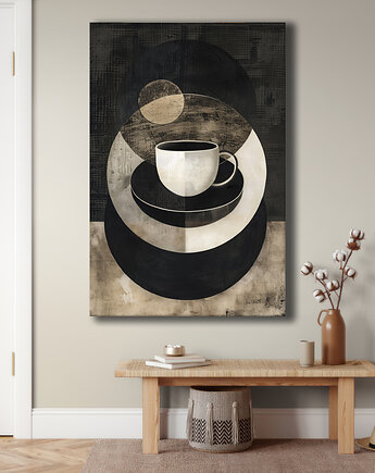 Geometria natury - Obraz na płótnie - Druk Blejtrama, Minimalizm, Loft #111, Black Sapphire Art