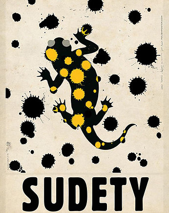 Poster Polska Sudety (R. Kaja) 98x68 cm w ramie, OSOBY - Prezent dla chłopaka na urodziny