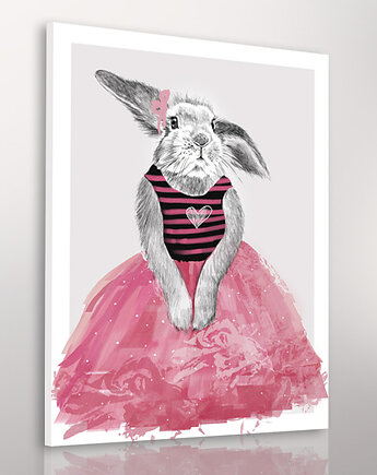 OBRAZ NA PŁÓTNIE -  60x80cm   Zajączek, NOWdeco