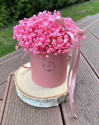 Flowerbox gipsówka stabilizowana roz, Łąka