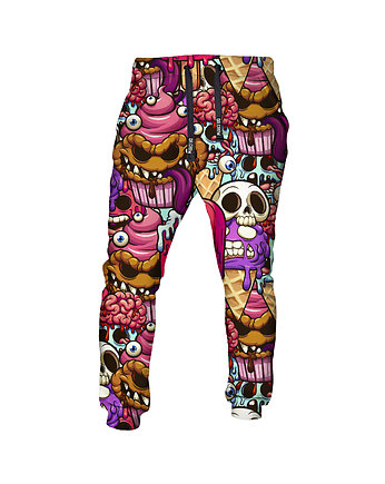DR.CROW Spodnie Fullprint Dessert Monsters, DrCrow
