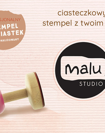 Ciasteczkowy stempel z logo, Malu Studio