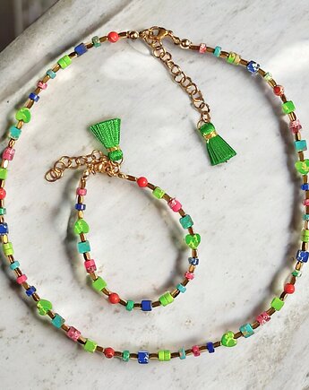 RAZEM TANIEJ! komplet wakacyjny :: jaspis cesarski : multicolor II, kaktusia