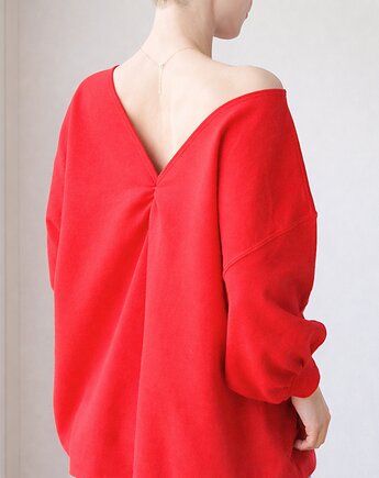 Wielka Dwustronna Bluza Bomba Czerwona, ONE MUG A DAY