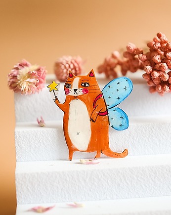 Broszka kocia wróżka, Pintura