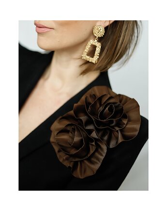 Jedwabne broszki i spinka w jednym  zestaw, Celina Parysów