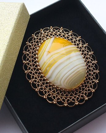 Ochronny amlulet Sardonyks broszko-wisior 2 w 1, KEIT