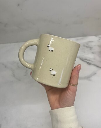 Ceramiczny Kubek Handmade 380 ml w Owieczki, Maison Fragile