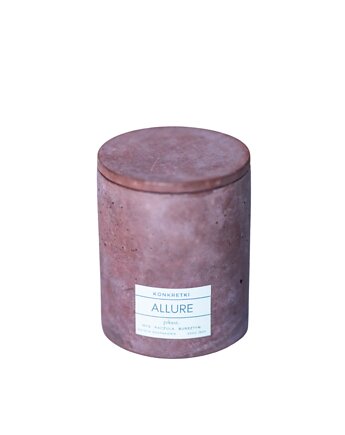 Świeca rzepakowa z drewnianym knotem w słoiku Marshmallow, konkretki