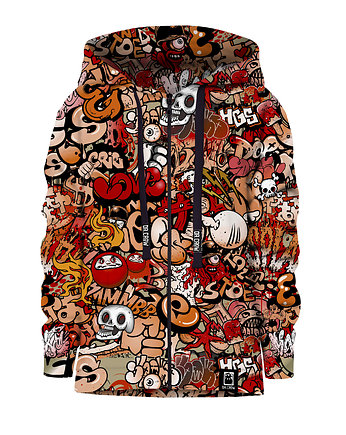 Bluza Zamek Dziewczynka DR.CROW Graffiti Skull, DrCrow
