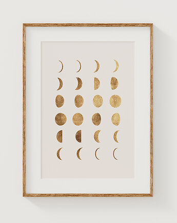 Plakat Moon phases A3, Anita Tomala