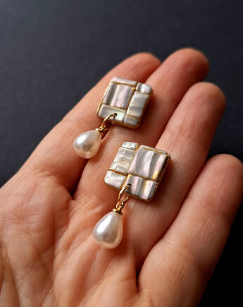 W błyskach muszli no2 - kolczyki, Motywator Eweliny