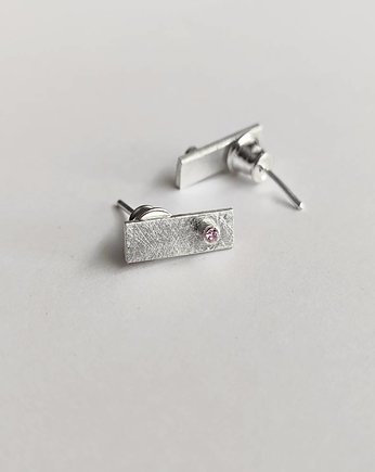 Kolczyki srebrne PROSTOKĄT, Katarzyna Kaminska ART