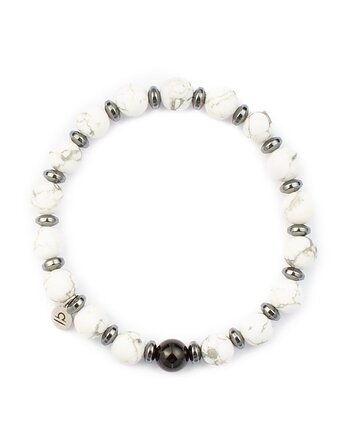 Męska bransoletka zodiakalna - Waga - Odwaga i mądrość IV, Kulka Bransoletki